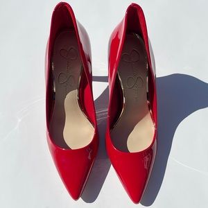NWOT Jessica Simpson Red Patent Heels